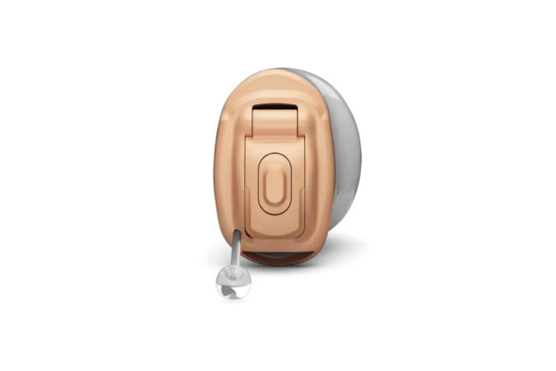 Completely-in-canal hearing aid offering discreet fit and clear, natural sound quality