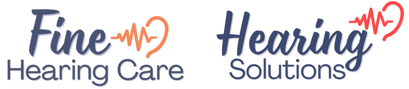 Fine Hearing Care & Hearing Solutions combined logo